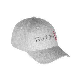 Pink Ribbon Cap Grijs