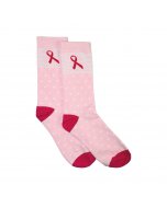Pink Ribbon Sokken White Dots