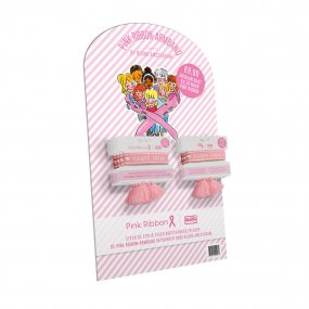 Pink Ribbon Armband 2021 Display NL - 30 stuks