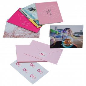 Pink Ribbon Wenskaartenset
