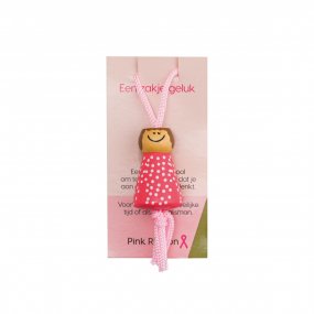 Pink Ribbon Gelukspoppetje Pink Dots