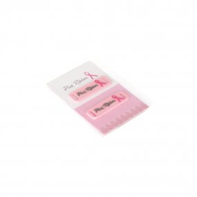 Pink Ribbon Shoe Lace Charm